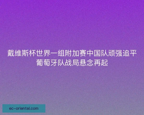 戴维斯杯世界一组附加赛中国队顽强追平葡萄牙队战局悬念再起